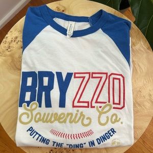 BELLA + CANVAS Bryzzo Cubs Baseball Tee